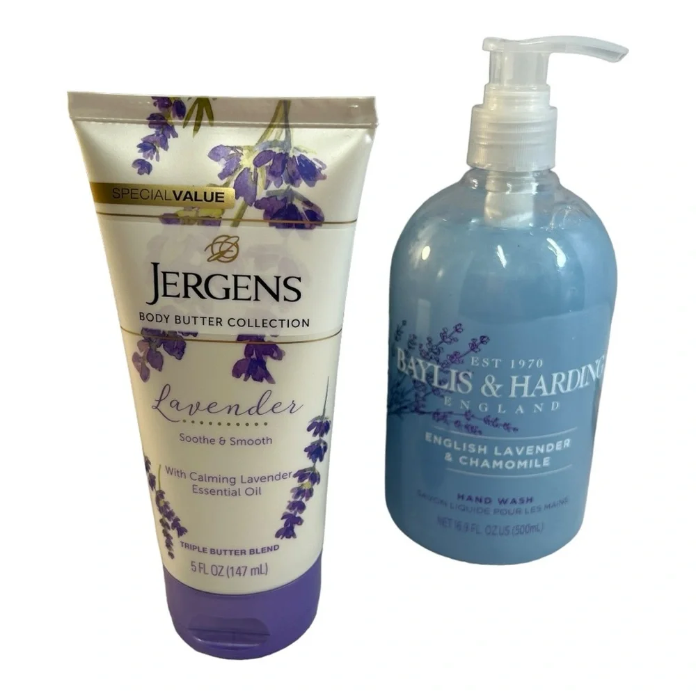 JERGENS BODY BUTTER and BAYLIS & LAVENDER HAND WASH